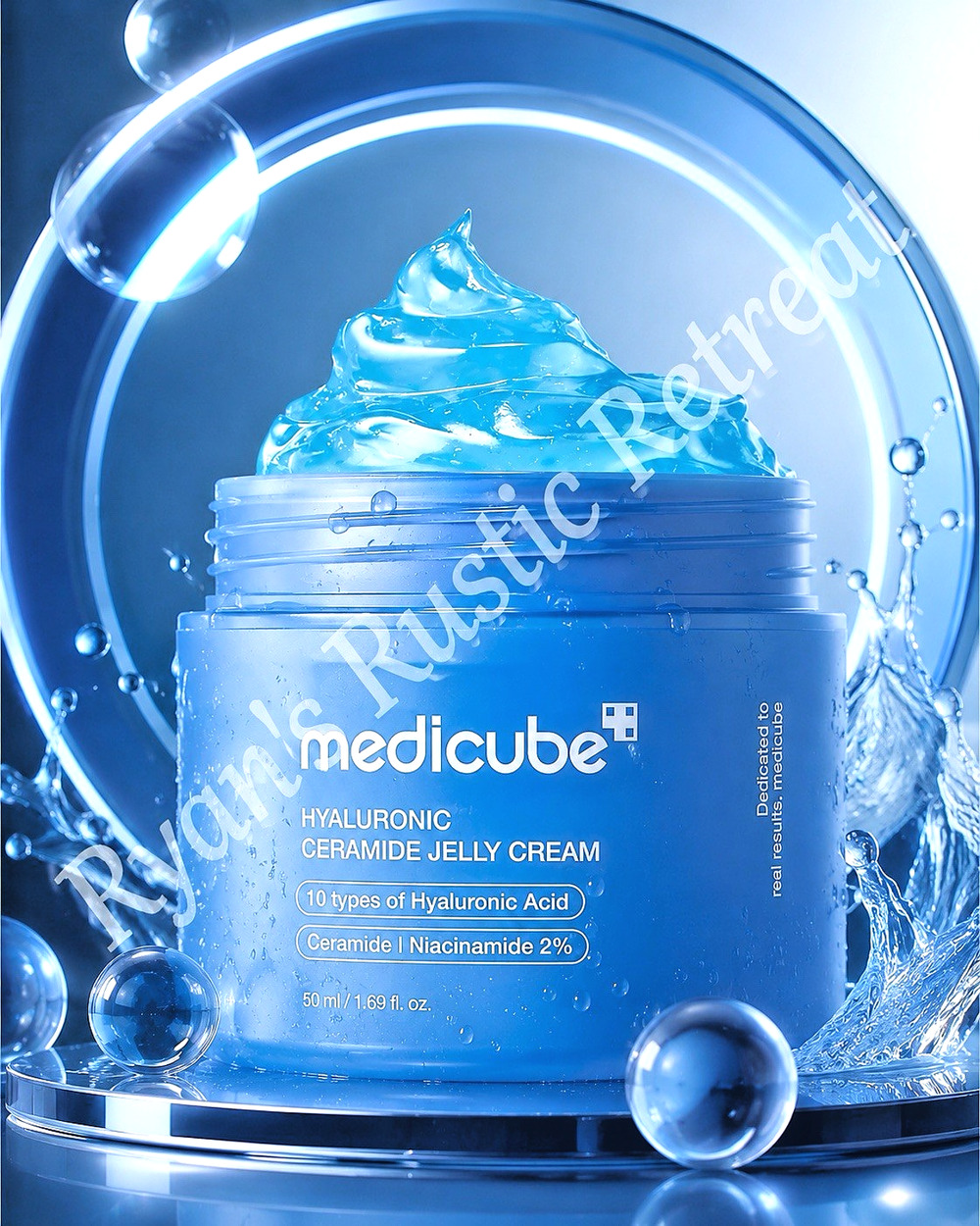 Medicube Hyaluronic Ceramide Jelly Cream Hydrating Moisturizer 1.69 fl oz